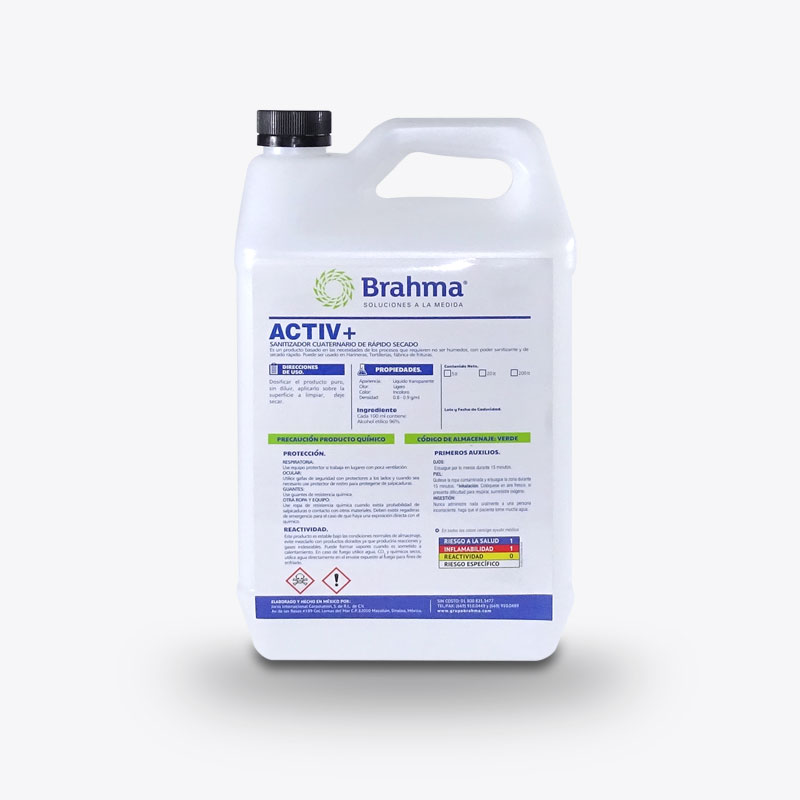 Activ Plus | Sanitizante De Secado Rápido 