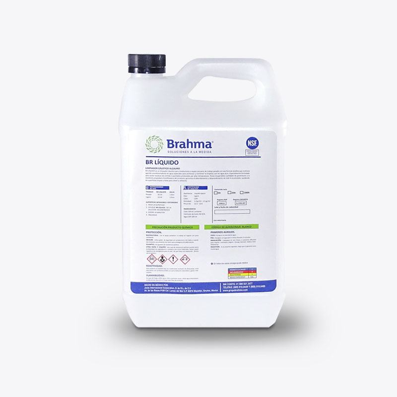BR líquido | Detergente Cáustico de Baja Espuma