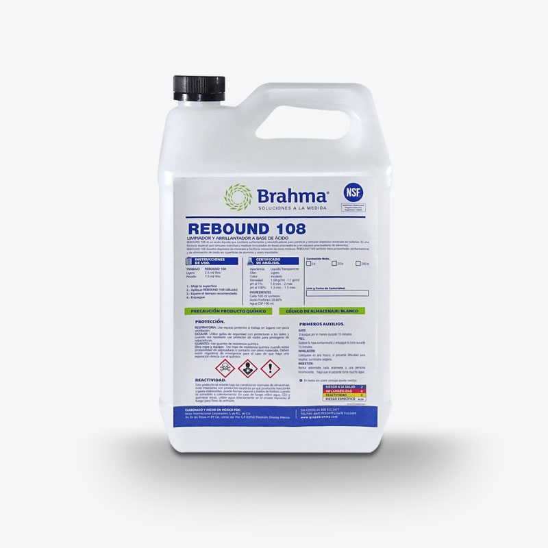 Rebound 108 | Removedor y Abrillantador de Acero 